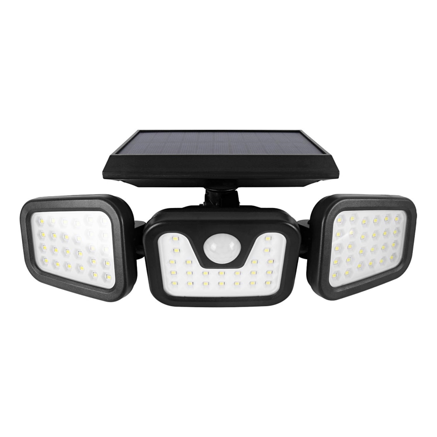 Solcellstrålkastare med sensor LED/1,5W/3,7V 6000K IP44 2400 mAh