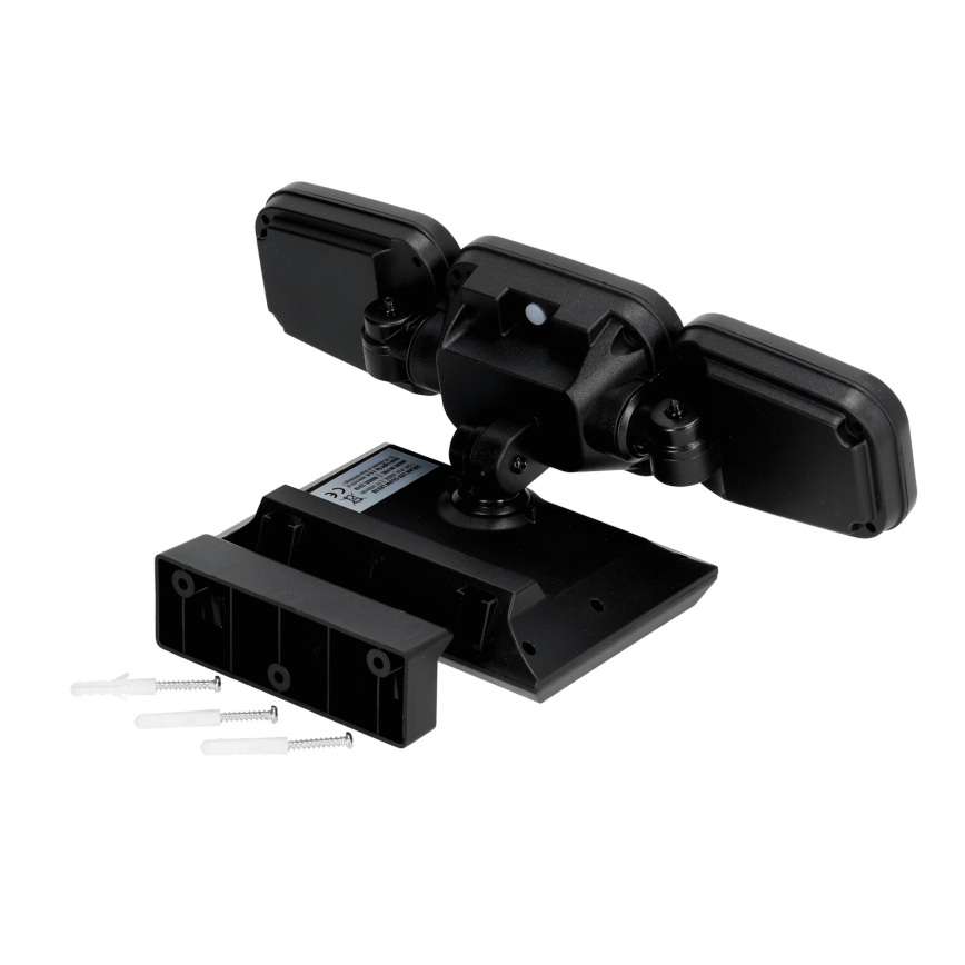 Solcellstrålkastare med sensor LED/1,5W/3,7V 6000K IP44 2400 mAh