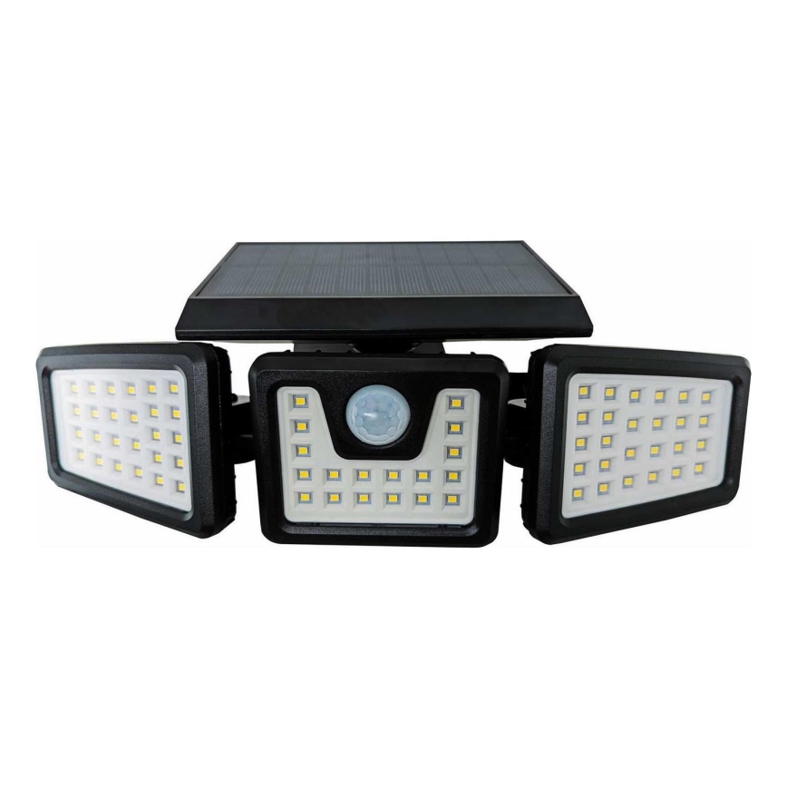 Solcellstrålkastare med sensor LED/14W/3,7V 1800 mAh IP54
