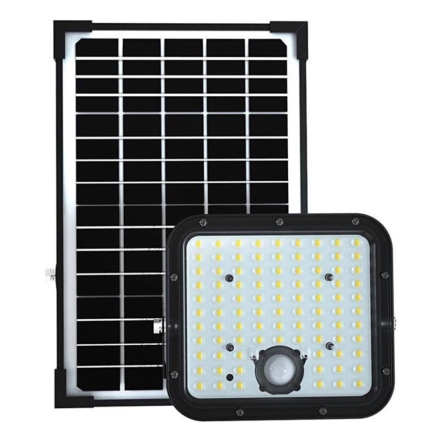Solcellstrålkastare med sensor LED/30W/6,4V 4000K + fjärrkontroll