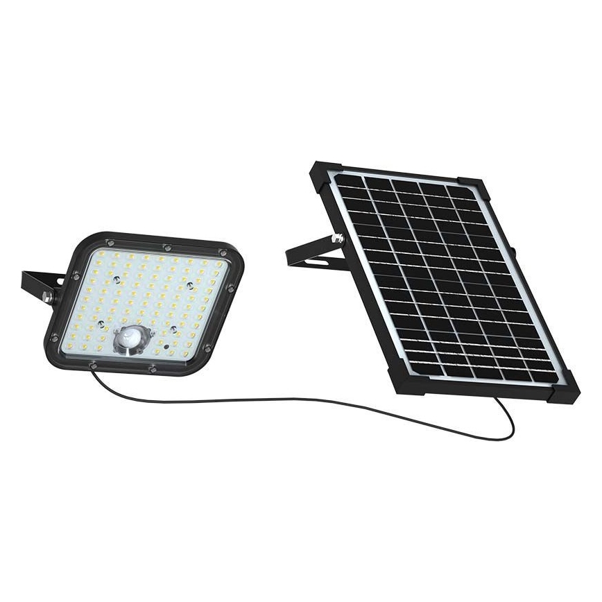 Solcellstrålkastare med sensor LED/30W/6,4V 4000K + fjärrkontroll