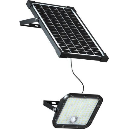 Solcellstrålkastare med sensor LED/30W/6,4V 6400K + fjärrkontroll