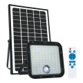Solcellstrålkastare utomhus med sensor LED/30W/6,4V 4000K IP65 6000 mAh + fjärrkontroll