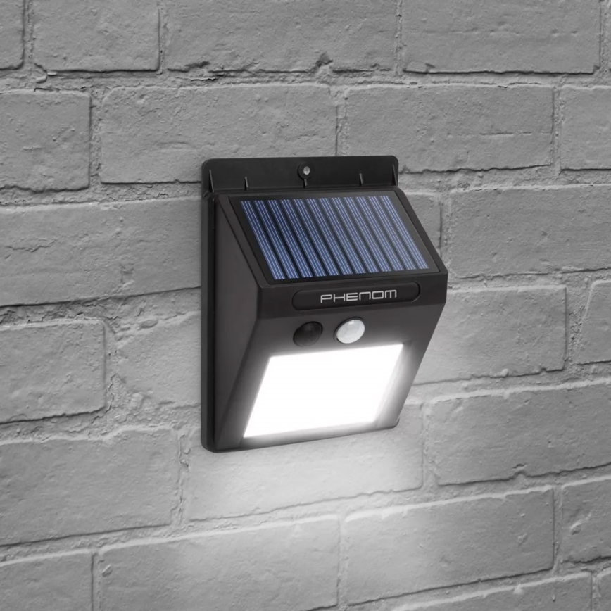 sol vägglampa med sensor  LED/3W/5,5V IP55