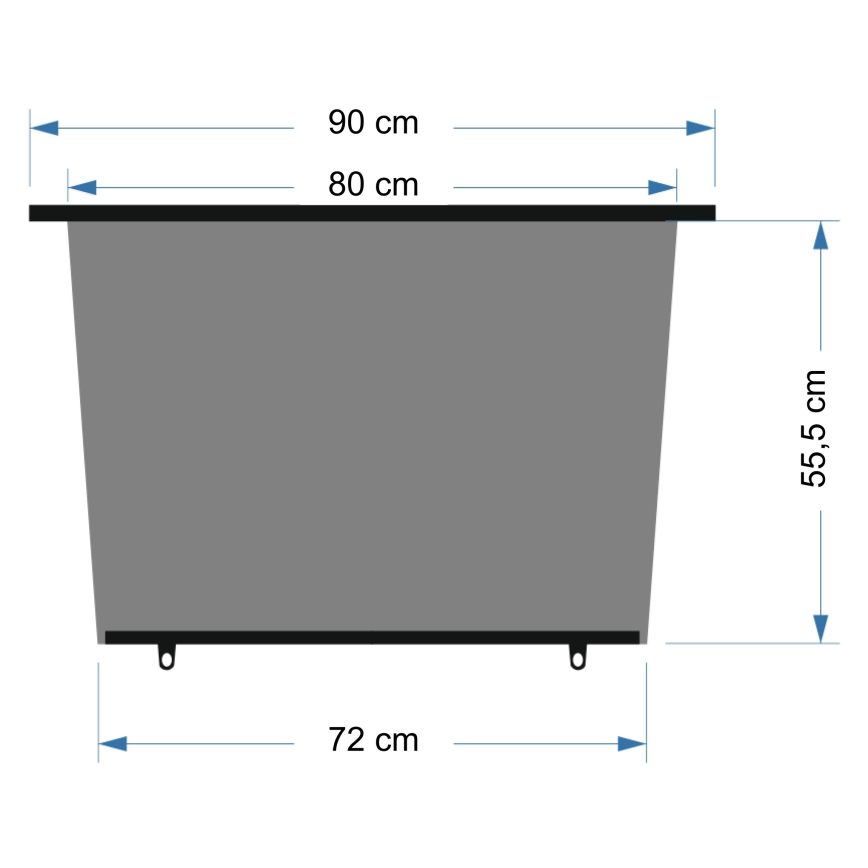 Solgardin för bakrutan på en bil 90 cm svart