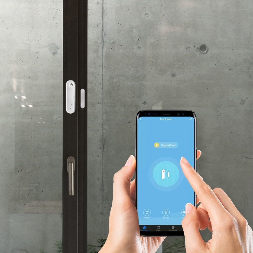 Dörr/fönster alarm 2xAAA Wi-Fi Tuya