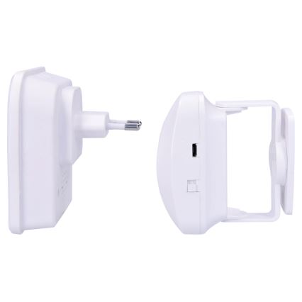 Alarm 230V with wireless motion sensor 3xAAA/5V vit