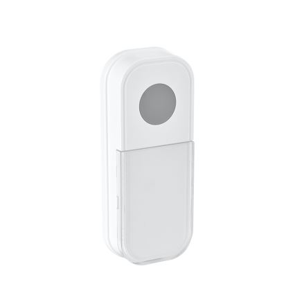 Plugin trådlös dörrklocka 230V + 2x knapp IP44 vit