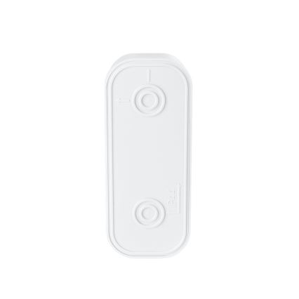 Plugin trådlös dörrklocka 230V + 2x knapp IP44 vit