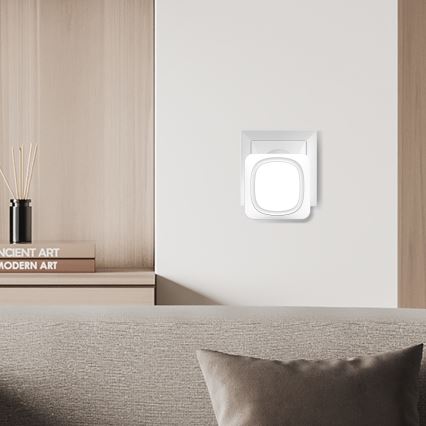 Trådlös dörrklocka med LED-belysning 230V IP56 vit