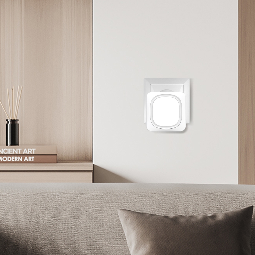 Trådlös dörrklocka med LED-belysning 230V IP56 vit