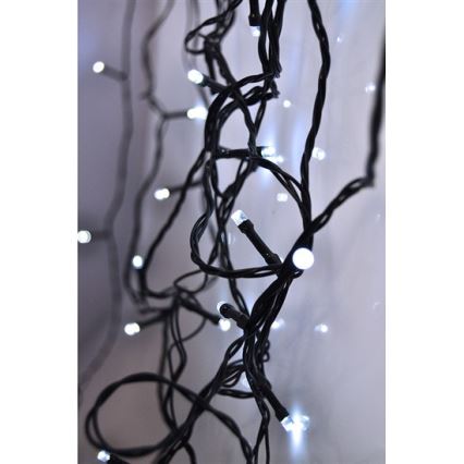 LED julkedja för utomhusbruk 500xLED/8 funktioner IP44 55m kall vit