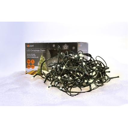 LED julkedja för utomhusbruk 100xLED/8 funktioner IP44 13m varm vit