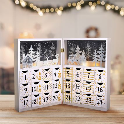 LED Adventskalender LED/2xAAA