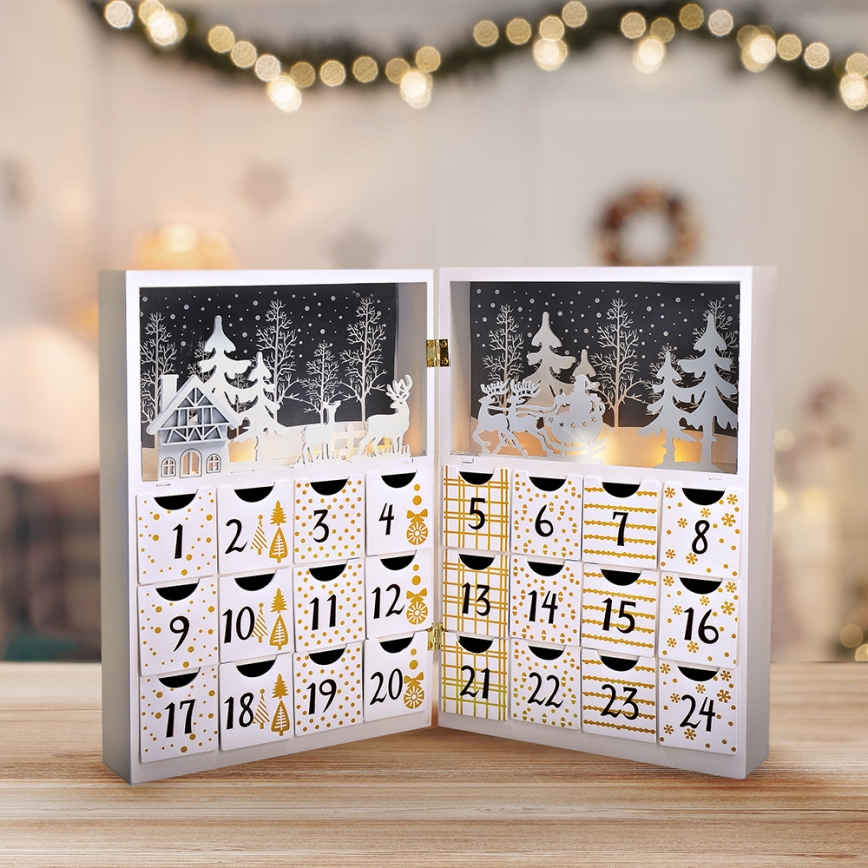 LED Adventskalender LED/2xAAA