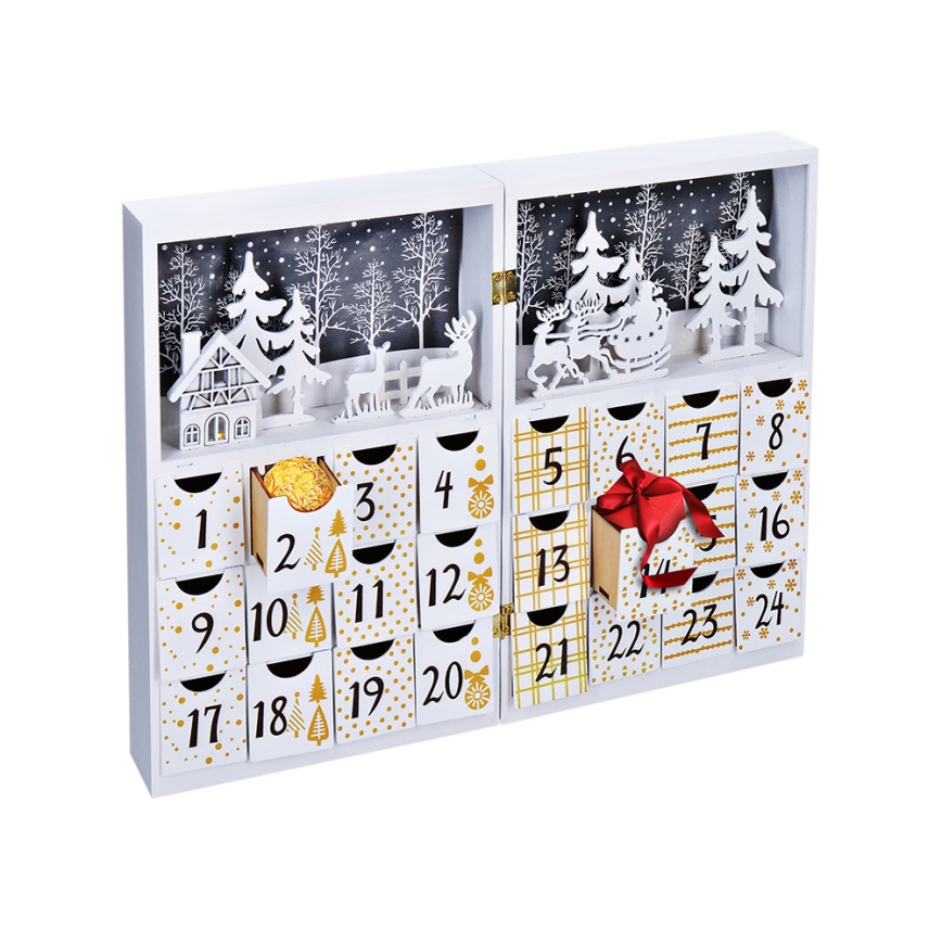 LED Adventskalender LED/2xAAA