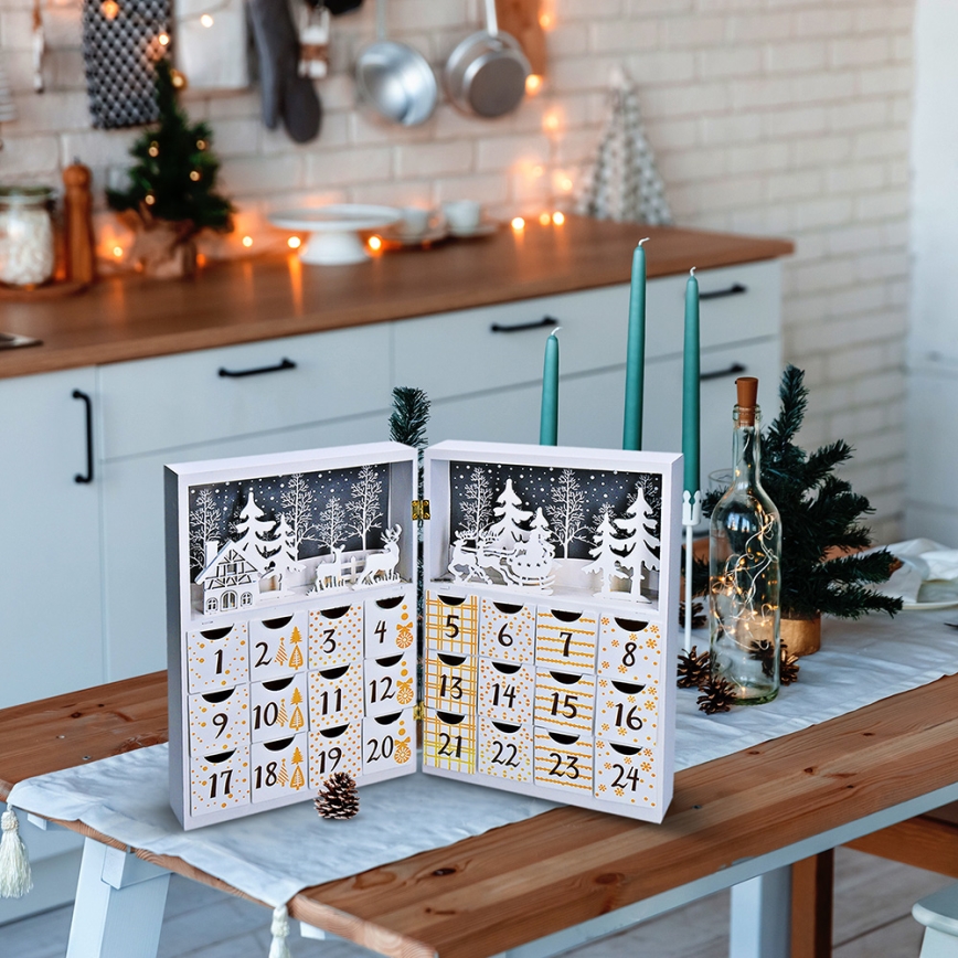 LED Adventskalender LED/2xAAA
