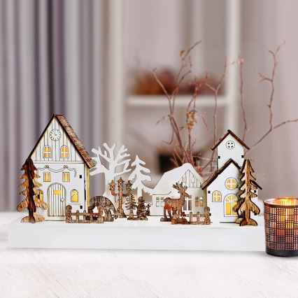 LED juldekoration LED/2xAA varm vit