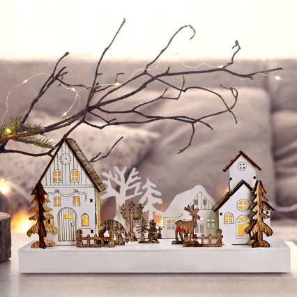 LED juldekoration LED/2xAA varm vit