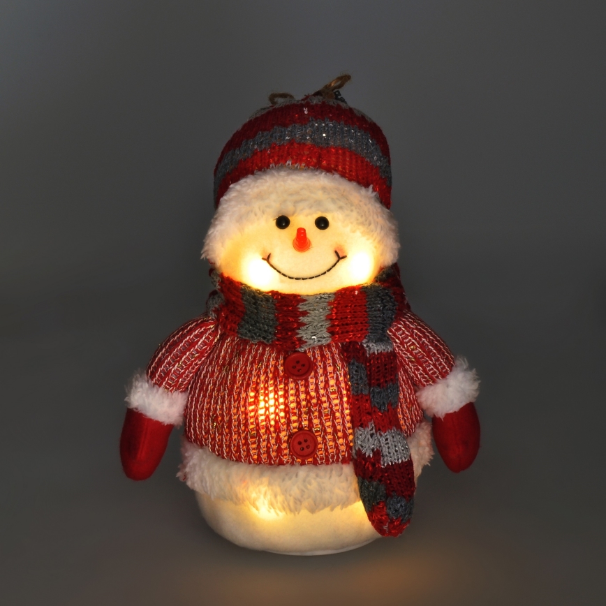 LED juldekoration LED/3xAA snögubbe