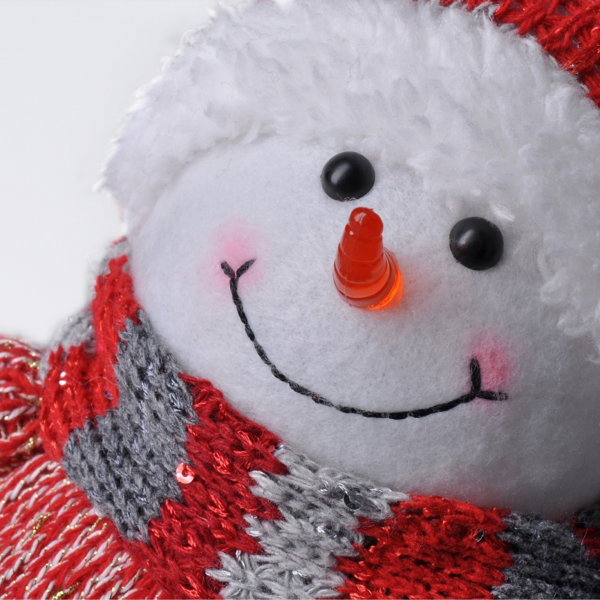 LED juldekoration LED/3xAA snögubbe