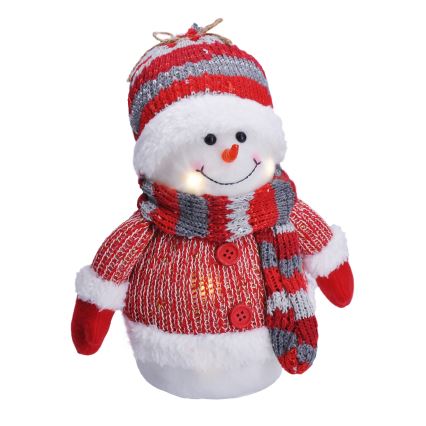 LED juldekoration LED/3xAA snögubbe