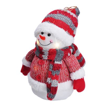 LED juldekoration LED/3xAA snögubbe