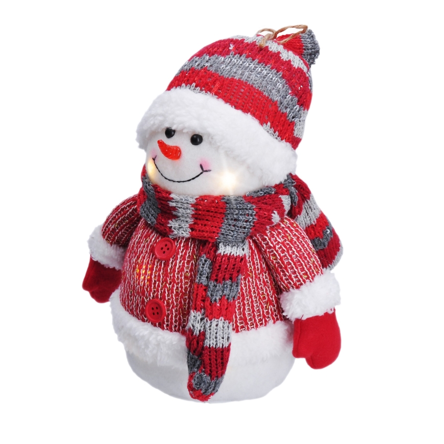 LED juldekoration LED/3xAA snögubbe