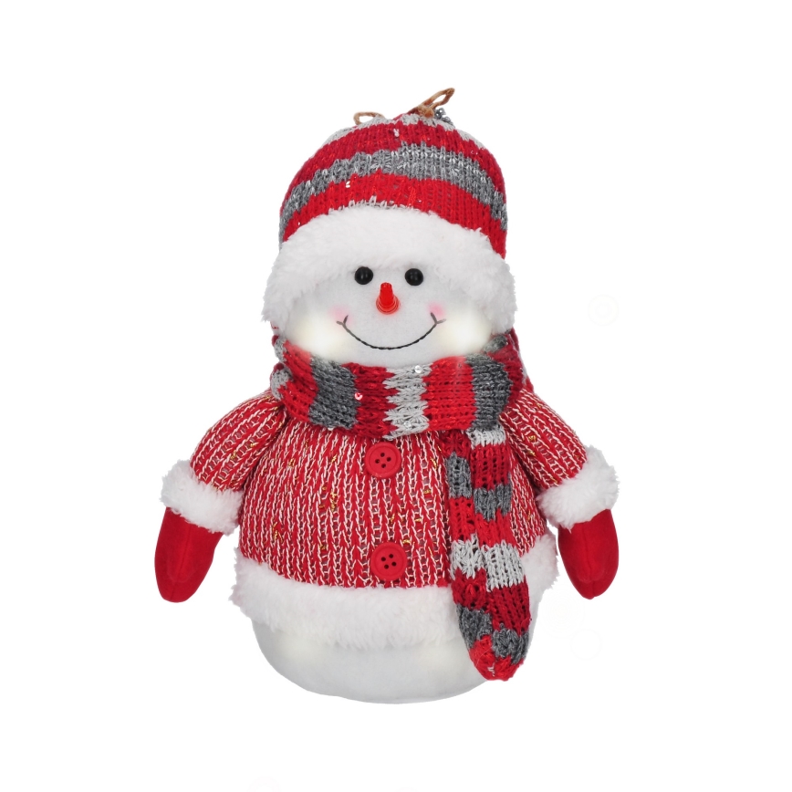 LED juldekoration LED/3xAA snögubbe