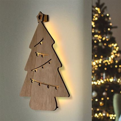 LED juldekoration LED/2xAA trä