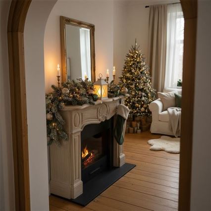 LED jullykta LED/2xAA varmvit