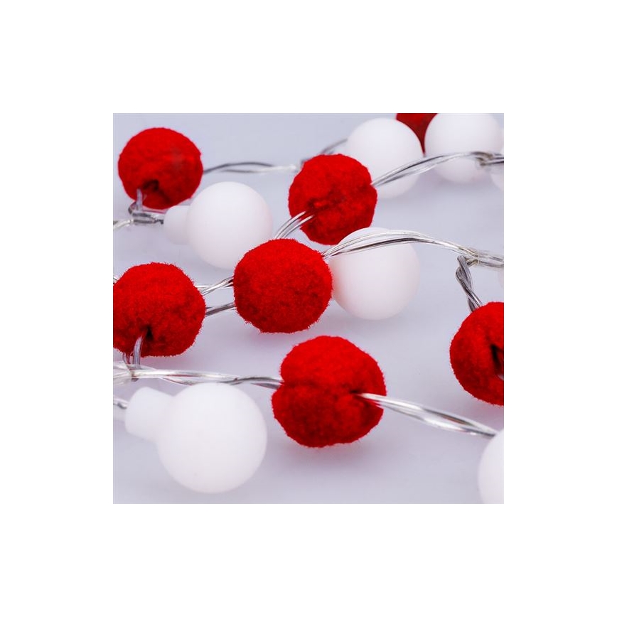 LED-julgransljusslinga 20xLED/2xAA 1,8 m varmvit