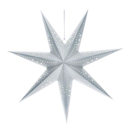 LED juldekoration 20xLED/2xAA varmvit silverstjärna