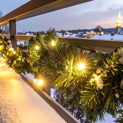 LED utomhus juldekoration GIRLANDA 80xLED/3xAA, 500 cm, IP44