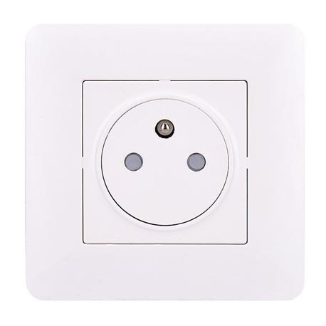 Solight 5B142 − Uttag SLIM PUSH, vit
