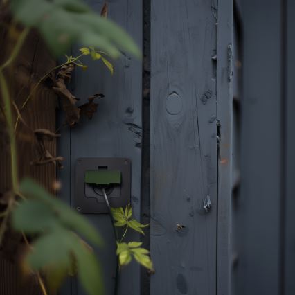 Utomhus inbyggd golv uttag IP55 svart rektangulär