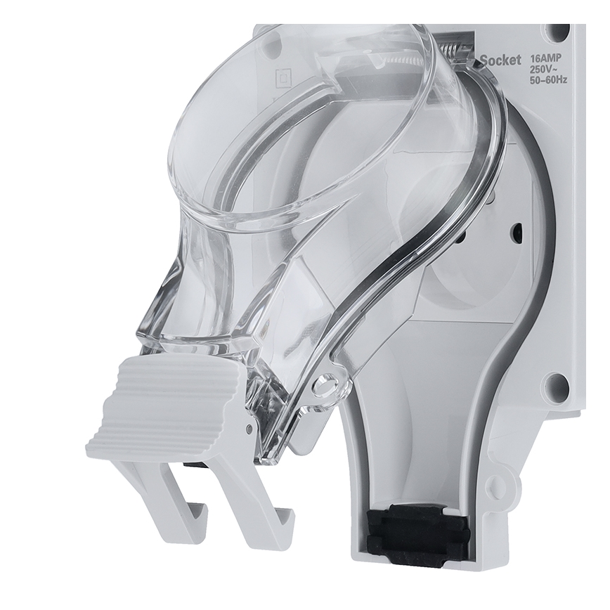 IP66-klassat uttag för fuktiga miljöer med inbyggd strömbrytare 230V/16A