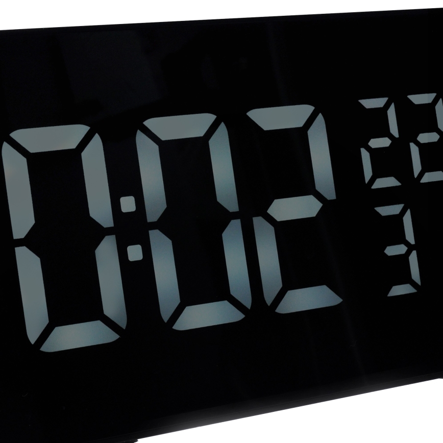 Väderstation med LCD-display, väckarklocka och projektor 5V/2xAA + 3xAA