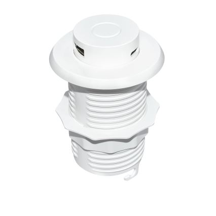 Inbyggd USB laddare USB A+C vit