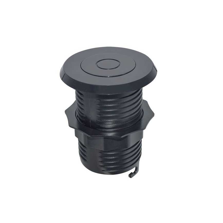 Inbyggd USB laddare USB A+C svart
