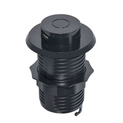 Inbyggd USB laddare USB A+C svart
