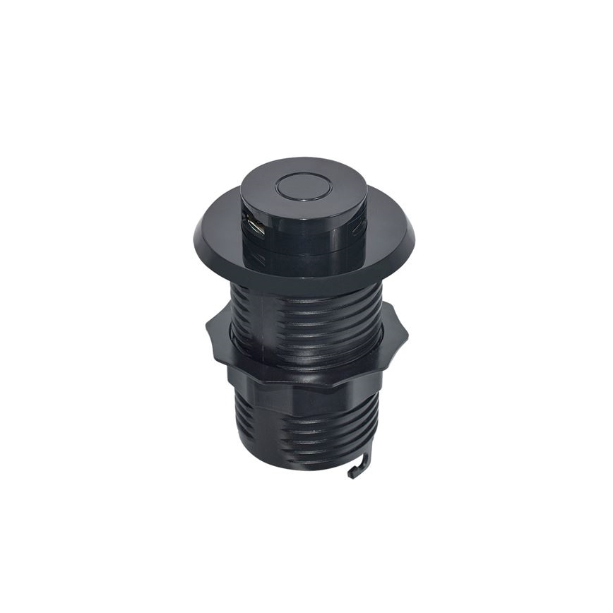 Inbyggd USB laddare USB A+C svart