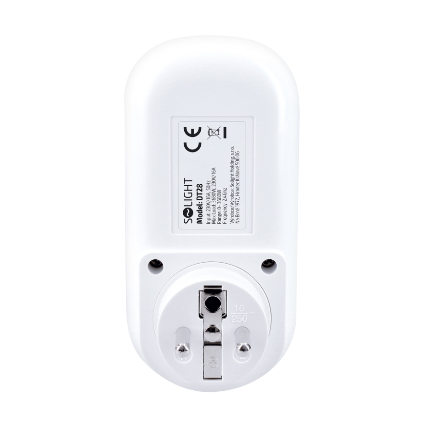 Smart kontakt with electricity consumption meter 230V Wi-Fi Tuya