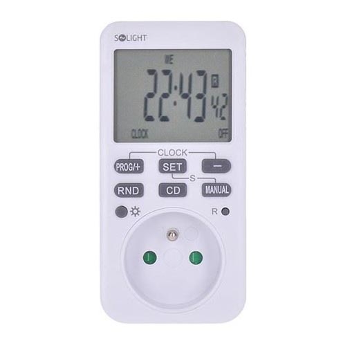 Solight DT33 − Digital veckotimer 16A/230V