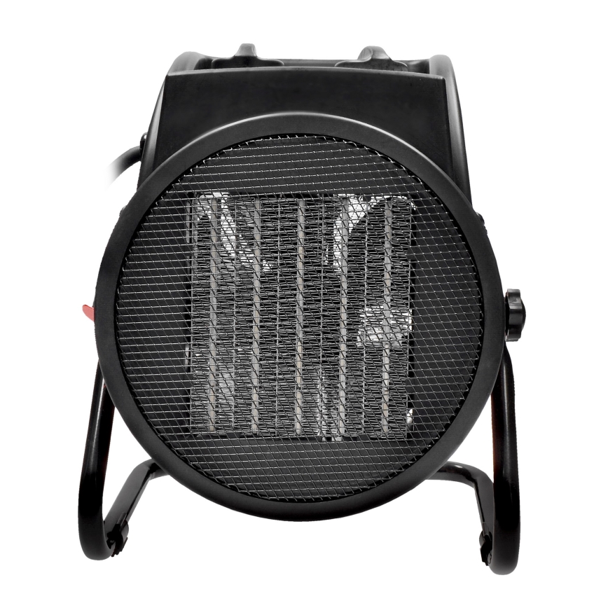 Stående fläkt med en keramiskt värmeelement 3000W/230V svart