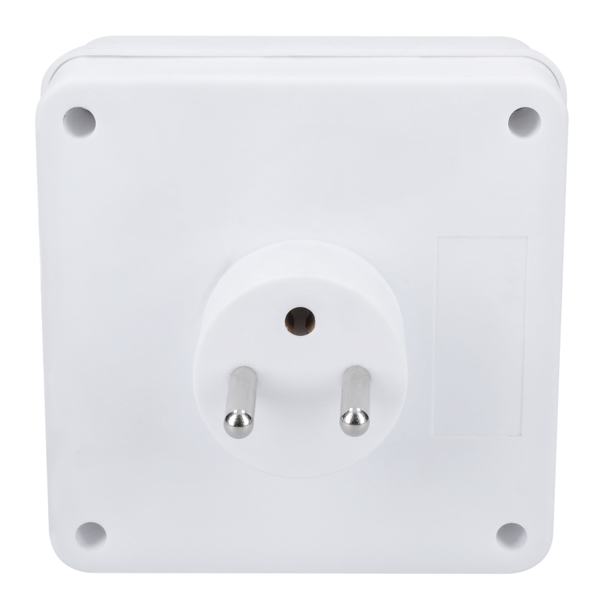 Uttagssplitter 4x 10A vit