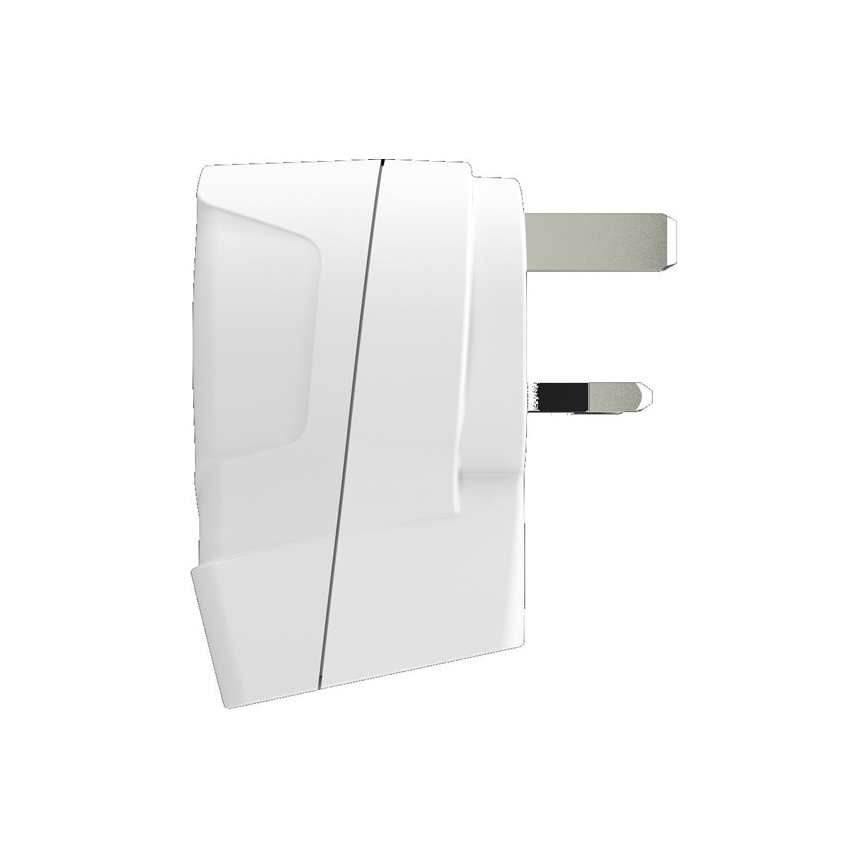 Reseadapter för Storbritannien 230V + 2x USB-uttag
