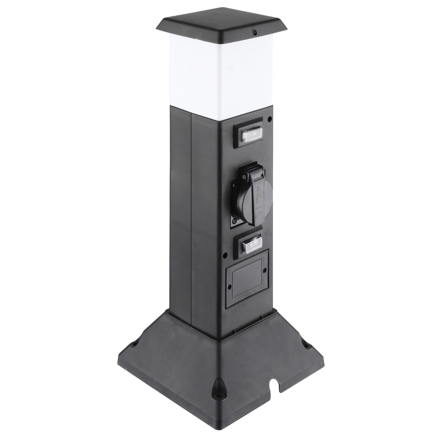 Utomhuslampa med 2 uttag 1xE14/15W/230V IP44 svart