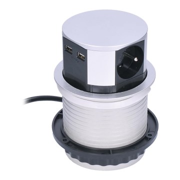 Solight PP100USB - hylskolonn för en bordsskiva 2x230V + 2xUSB