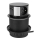 Solight PP100USBC-B - Uttagspelare för bordsskiva 3x230V + 2xUSB svart